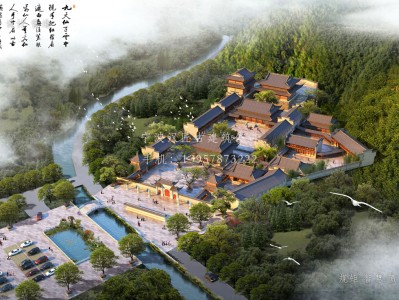青阳资教寺总体建筑规划方案图